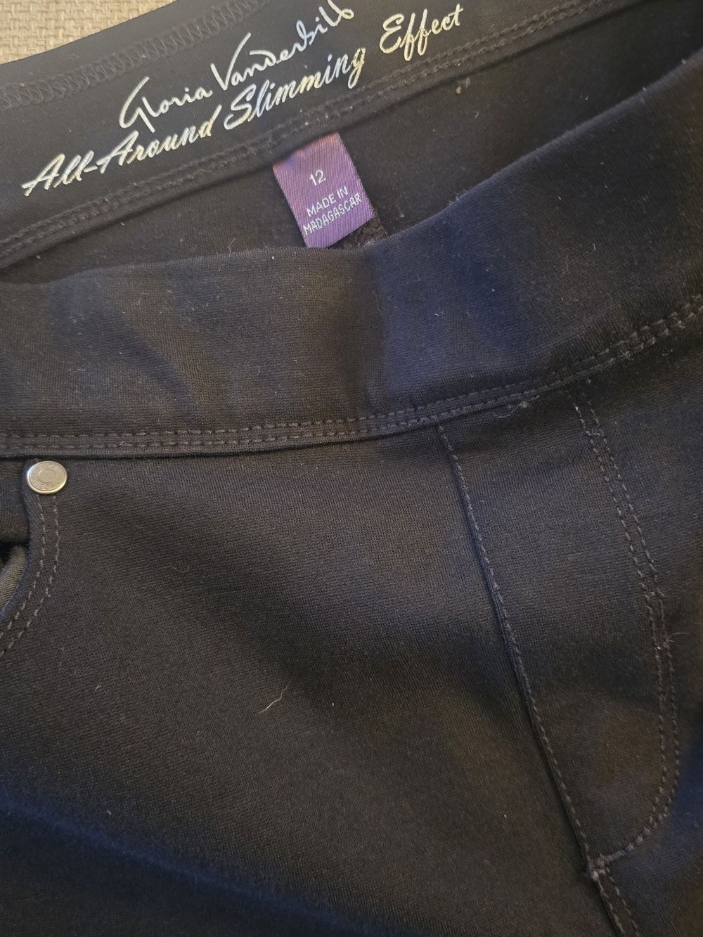 Gloria Vanderbilt Black Stretch Pants